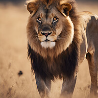 Buy canvas prints of A lion  by Picture Wizard