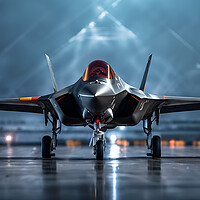 Buy canvas prints of F35 Lightning Jet by Picture Wizard
