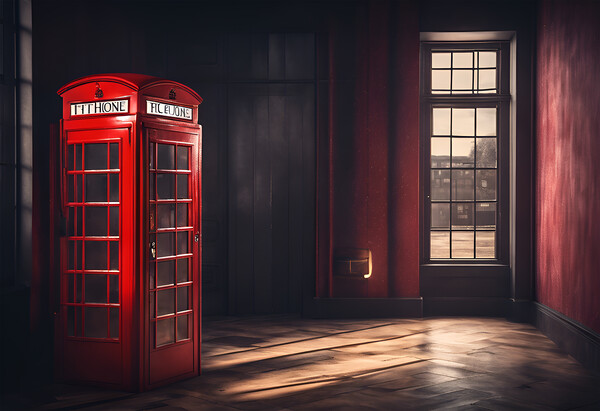 Red Phone Box Picture Board by Picture Wizard