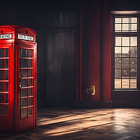 Buy canvas prints of Red Phone Box by Picture Wizard