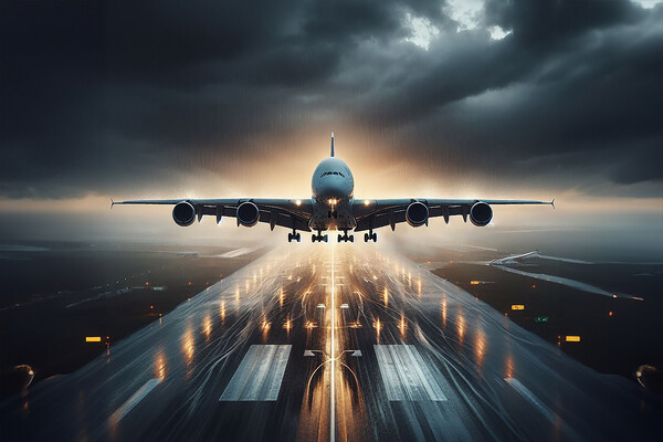 Airplane Landing Picture Board by Picture Wizard