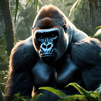 Buy canvas prints of Gorilla by Picture Wizard