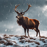 Buy canvas prints of Red Stag Deer by Picture Wizard
