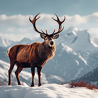 Buy canvas prints of Red Stag by Picture Wizard