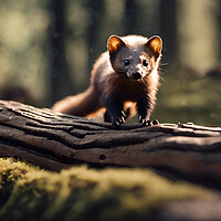 Buy canvas prints of Pine Marten by Picture Wizard