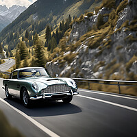 Buy canvas prints of Aston Martin DB5 by Picture Wizard