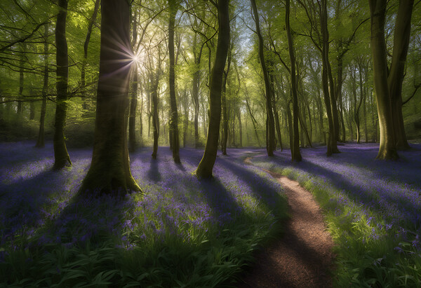Bluebell Woods Picture Board by Picture Wizard