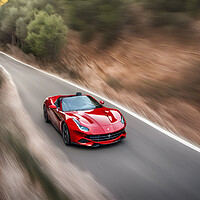 Buy canvas prints of Ferrari by Picture Wizard