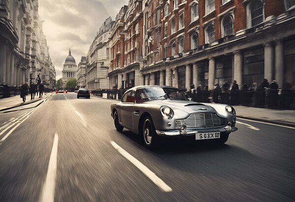 Aston Martin DB5 Picture Board by Picture Wizard