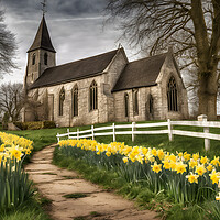 Buy canvas prints of Daffodils by Picture Wizard