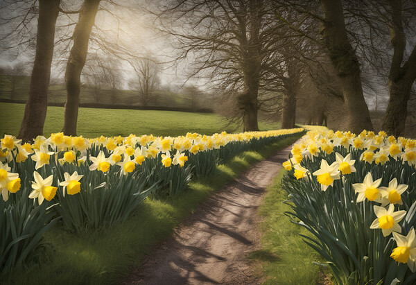 Daffodils Picture Board by Picture Wizard