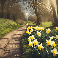 Buy canvas prints of Daffodils by Picture Wizard
