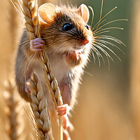 Buy canvas prints of Harvest Mouse by Picture Wizard