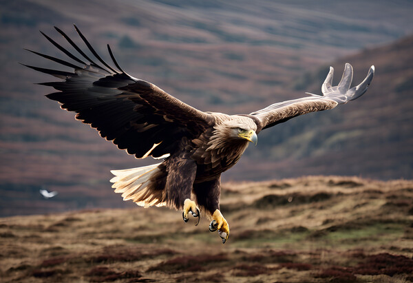 White Tailed Eagle Picture Board by Picture Wizard