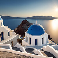 Buy canvas prints of Santorini by Picture Wizard