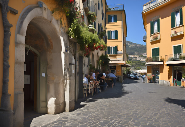 Sorrento Streets Picture Board by Picture Wizard