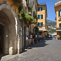 Buy canvas prints of Sorrento Streets by Picture Wizard