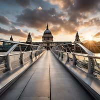 Buy canvas prints of St Pauls Cathedral by Picture Wizard