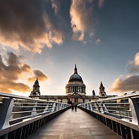 Buy canvas prints of St Pauls Cathedral by Picture Wizard