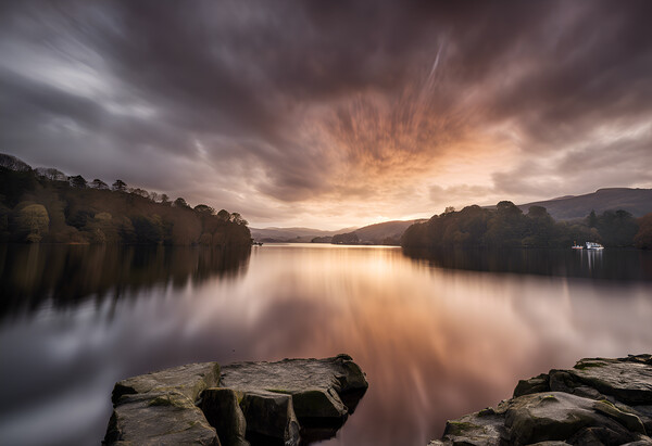 Sunrise on Lake Windermere Picture Board by Picture Wizard