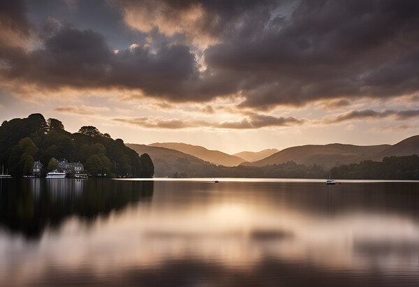 Sunrise on Lake Windermere Picture Board by Picture Wizard