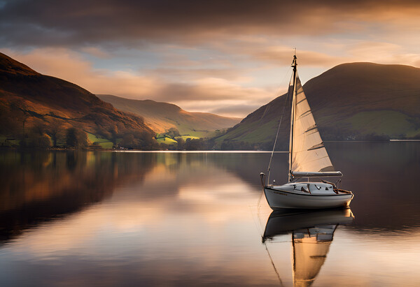 Ullswater sunrise Picture Board by Picture Wizard