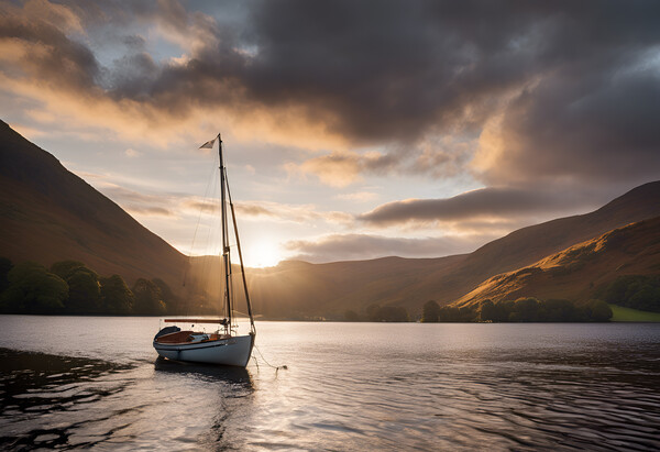 Ullswater Sunrise Picture Board by Picture Wizard