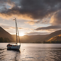 Buy canvas prints of Ullswater Sunrise by Picture Wizard