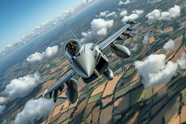 Eurofighter Plane Picture Board by Picture Wizard