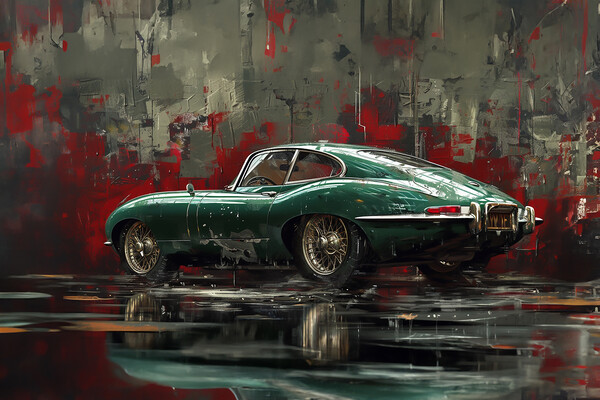 Jaguar E Type Picture Board by Picture Wizard