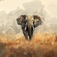 Buy canvas prints of Bull Elephant by Picture Wizard