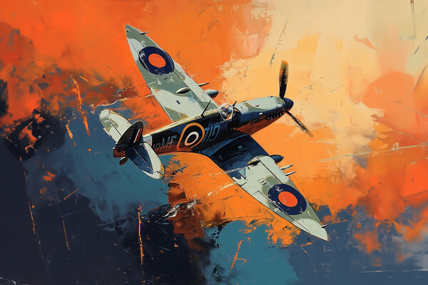 Spitfire Art Picture Board by Picture Wizard