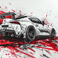 Buy canvas prints of Toyota Supra by Picture Wizard