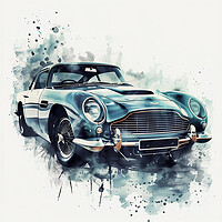 Buy canvas prints of Aston Martin DB5 by Picture Wizard