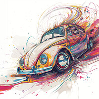 Buy canvas prints of VW Beetle art by Picture Wizard