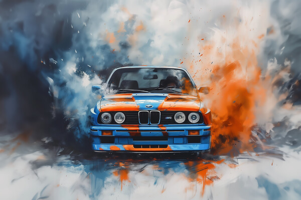 BMW Car art Picture Board by Picture Wizard