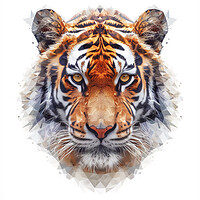 Buy canvas prints of Abstract Tiger by Picture Wizard