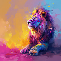 Buy canvas prints of Abstract Lion  by Picture Wizard