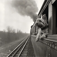Buy canvas prints of Doggy Travels by Picture Wizard