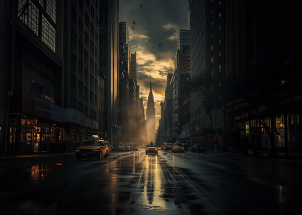 New York City Streets Picture Board by Picture Wizard
