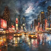 Buy canvas prints of New York Abstract by Picture Wizard