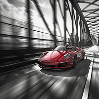 Buy canvas prints of Porsche Blur by Picture Wizard
