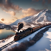 Buy canvas prints of Vintage Express Steam Train by Picture Wizard