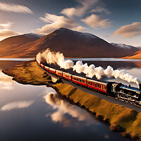Buy canvas prints of Steam Train Scenic by Picture Wizard
