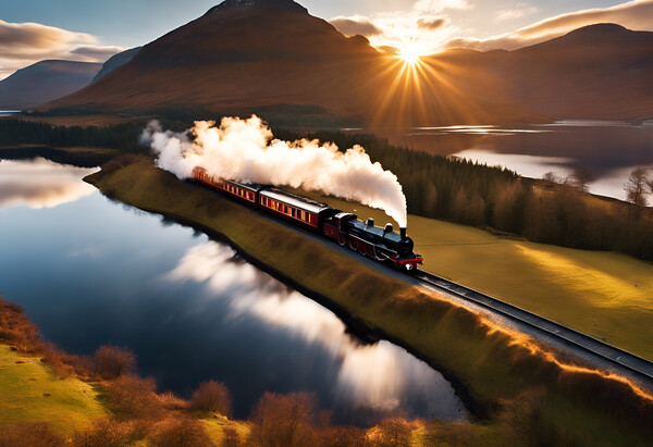 Steam Train Journey Picture Board by Picture Wizard