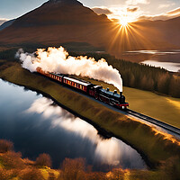 Buy canvas prints of Steam Train Journey by Picture Wizard