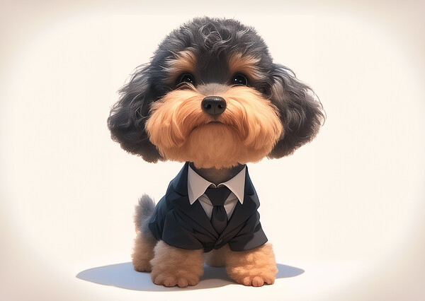 Business Yorkie Picture Board by Picture Wizard