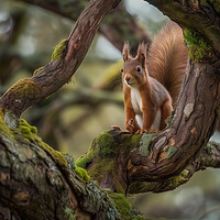 Buy canvas prints of Red Squirrel by Picture Wizard