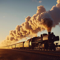 Buy canvas prints of Steam Train by Picture Wizard