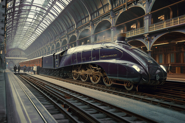 Steam Train Picture Board by Picture Wizard